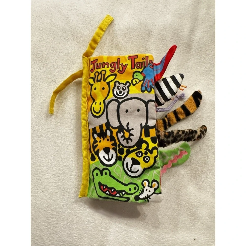 Jungly Tails -‎ Soft Crinkle Baby Book - Jellycat
